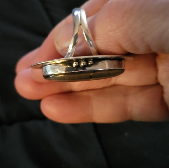 Australian Triplet Sterling Silver Opal Ring NWOT - Picture 8 of 8